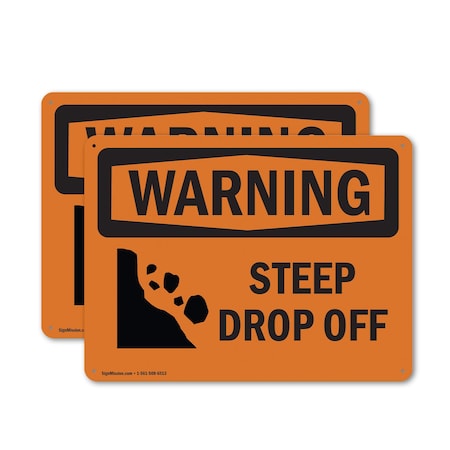 Signmission 12 in Height, 18 in Width, Plastic, Rectangle OS-2PACK-WS-P-1218-L-12412